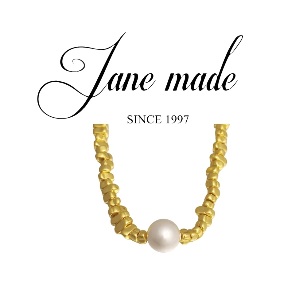 合金吊坠 Jane made设计“盘缠”珍珠项链