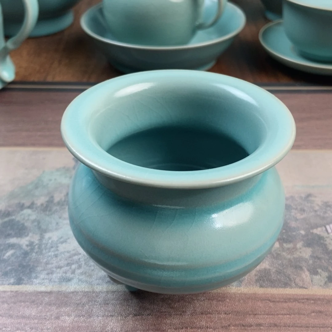 摆件瓷原产地原矿汝瓷～茶器