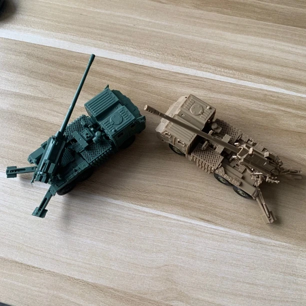 【181车载炮模型】1:72比例卡车炮，ABS工程塑料材质