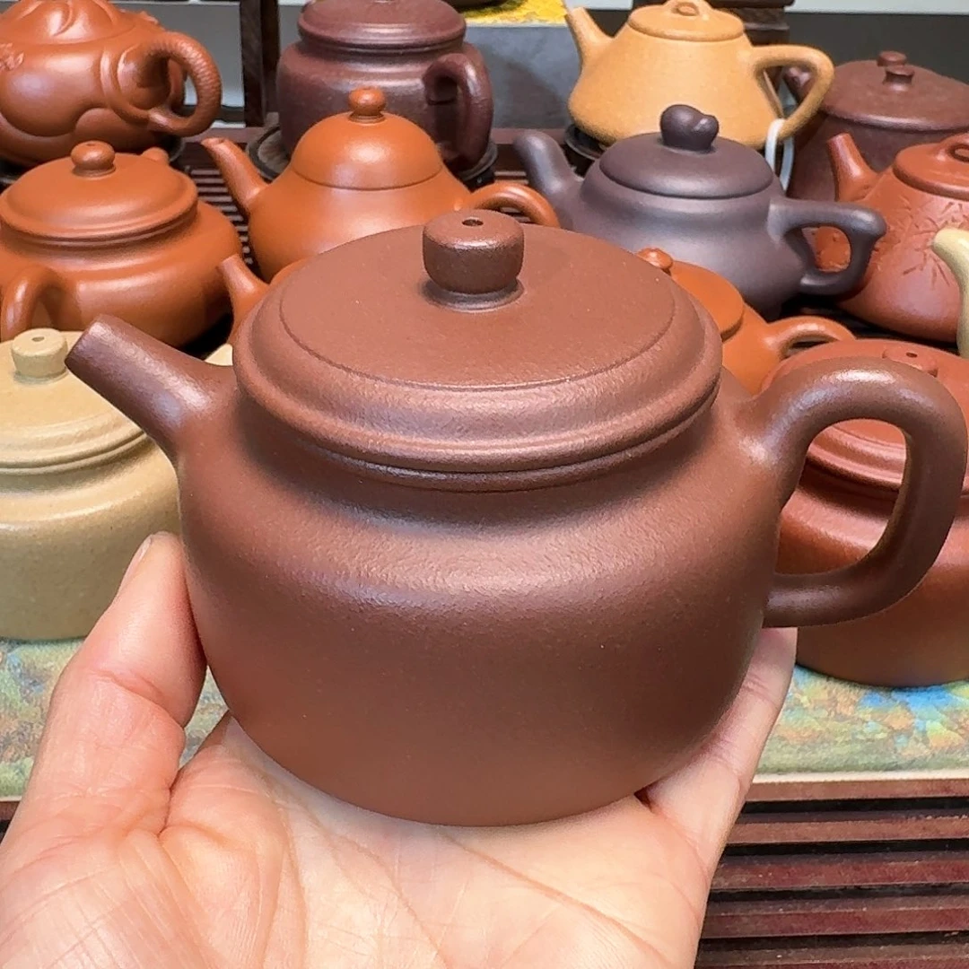紫砂茶壶底槽清半手工200毫升