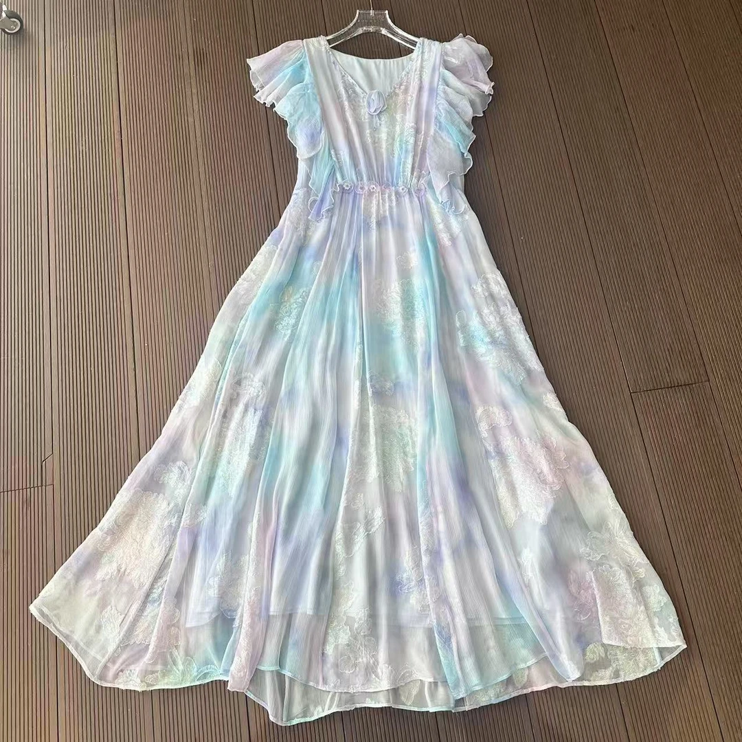 【禾枫原创表弟】百分100桑蚕丝连衣裙F250511