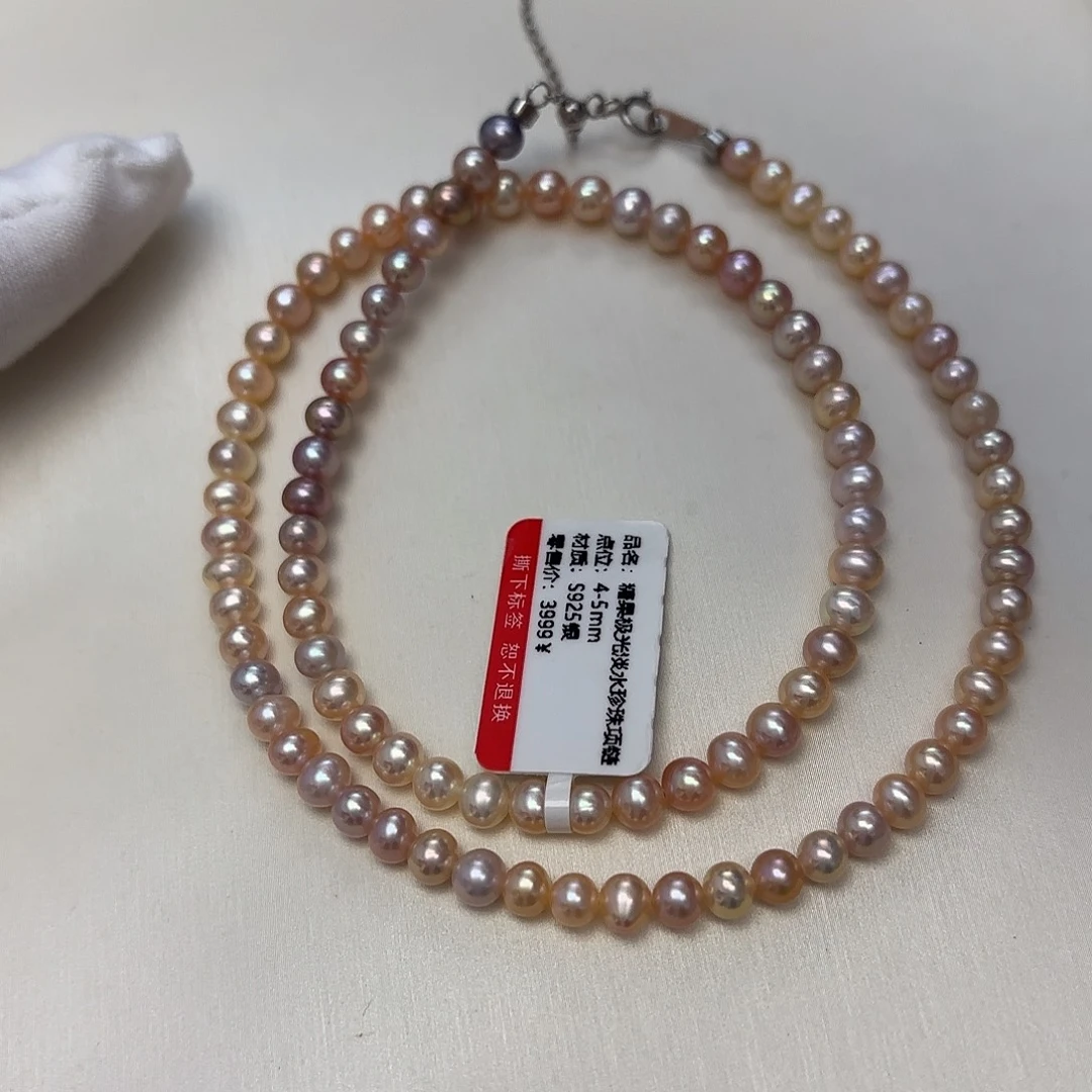 未镶嵌颈饰淡水珍珠4-5mm