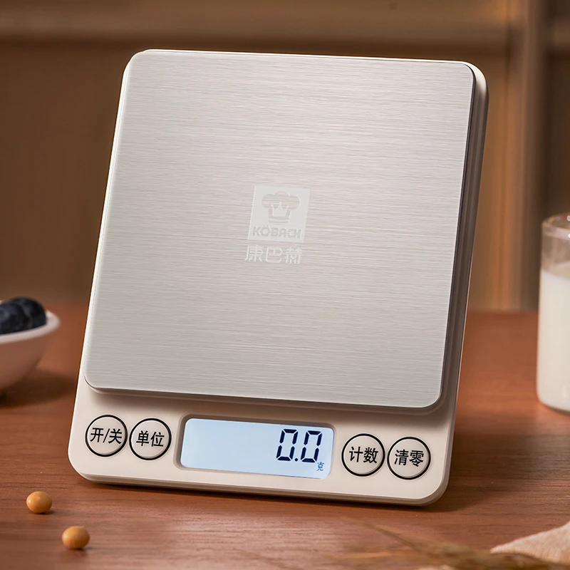 康巴赫厨房电子秤小型精准家用烘焙厨房食物秤