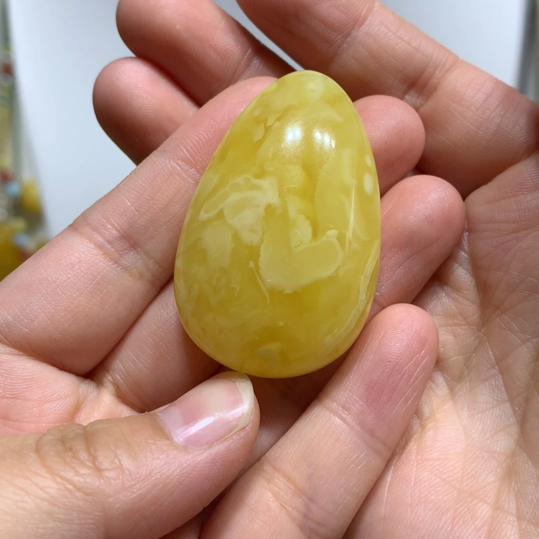 蜜蜡颈饰未镶嵌J**n水滴