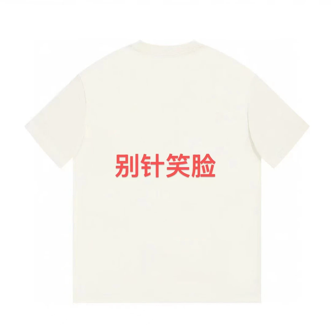 ML·沈闹闹 别针笑脸 休闲大版短袖-d2599