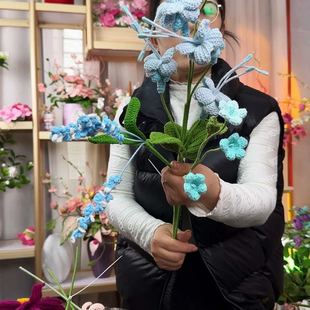 纯手工钩织钩织花束