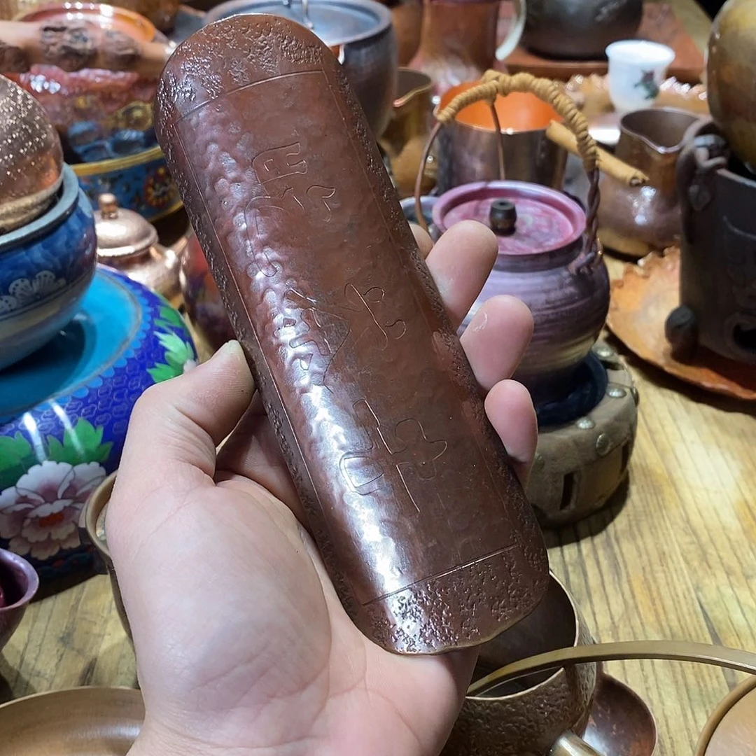 任和堂纯紫铜茶则58899