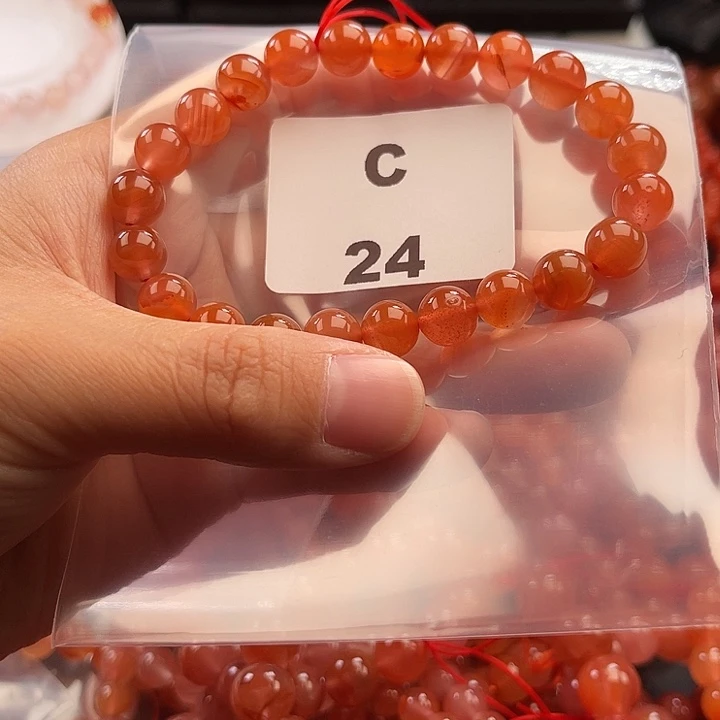 南红玛瑙未镶嵌多样性发货默认微瑕称重8mm