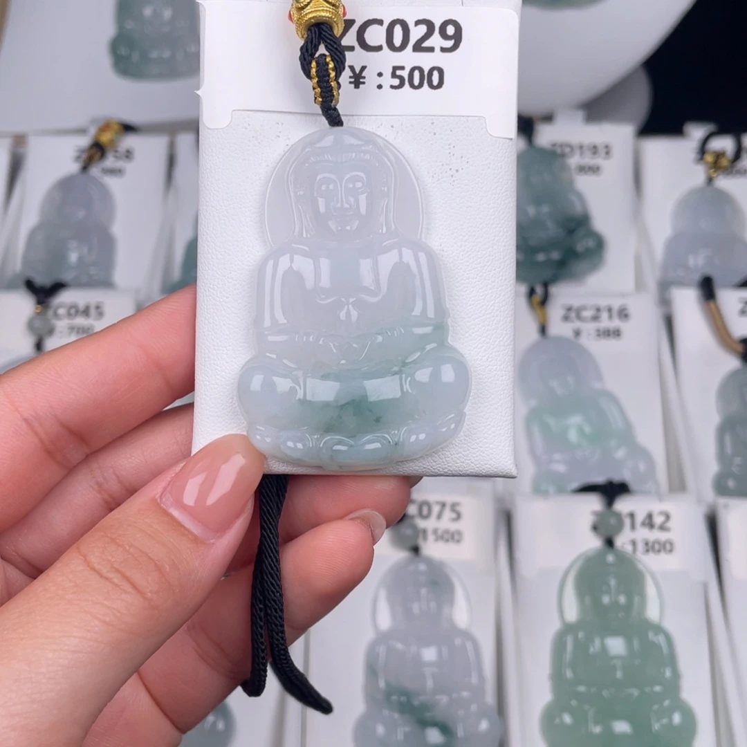 翡翠未镶嵌颈饰zc029