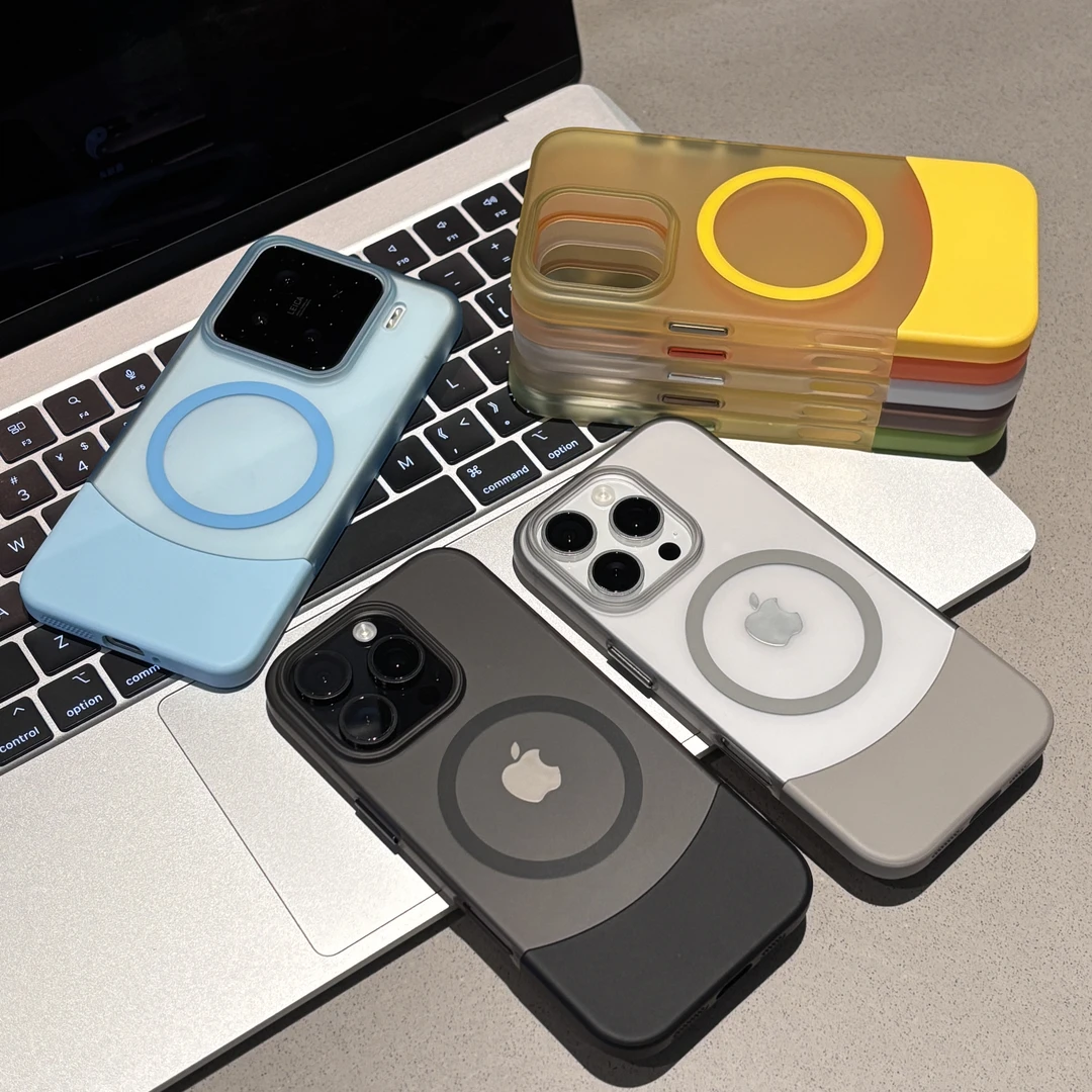 高级创意上下插拼适用iPhone16/15手机壳苹果14华为mate60pro小米