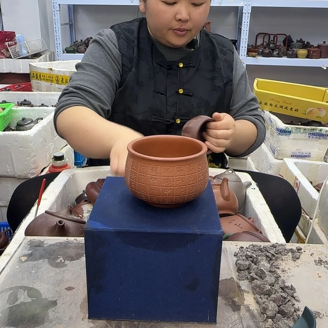 茶壶紫砂宜兴紫砂壶瑕疵处理