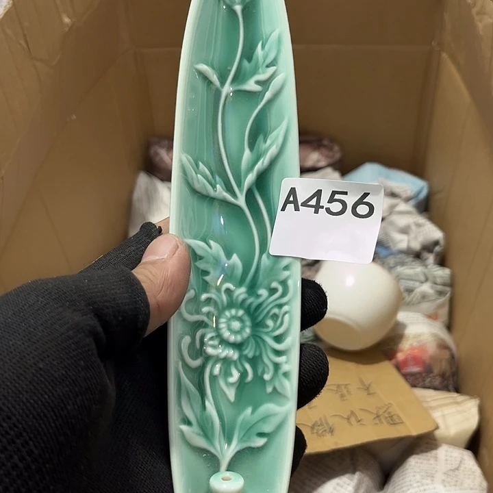 万***渡瓷片茶摆件工艺品摆件666