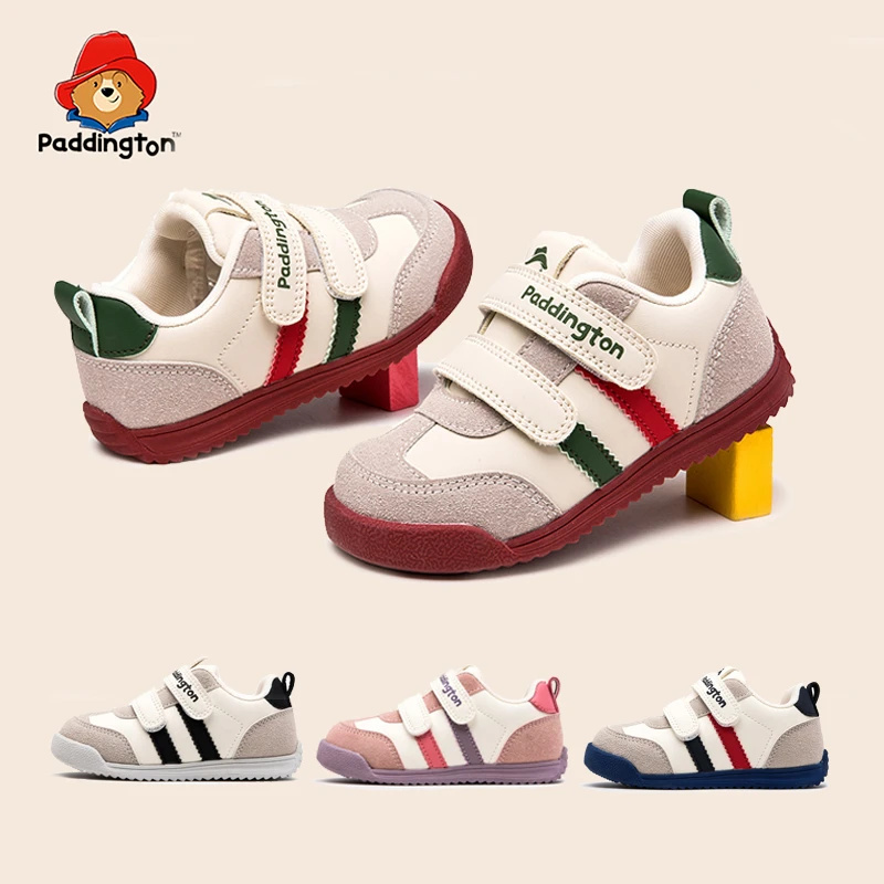 帕丁顿熊春秋幼儿园女透气防滑防滑男运动鞋休闲鞋小童德训鞋欧若