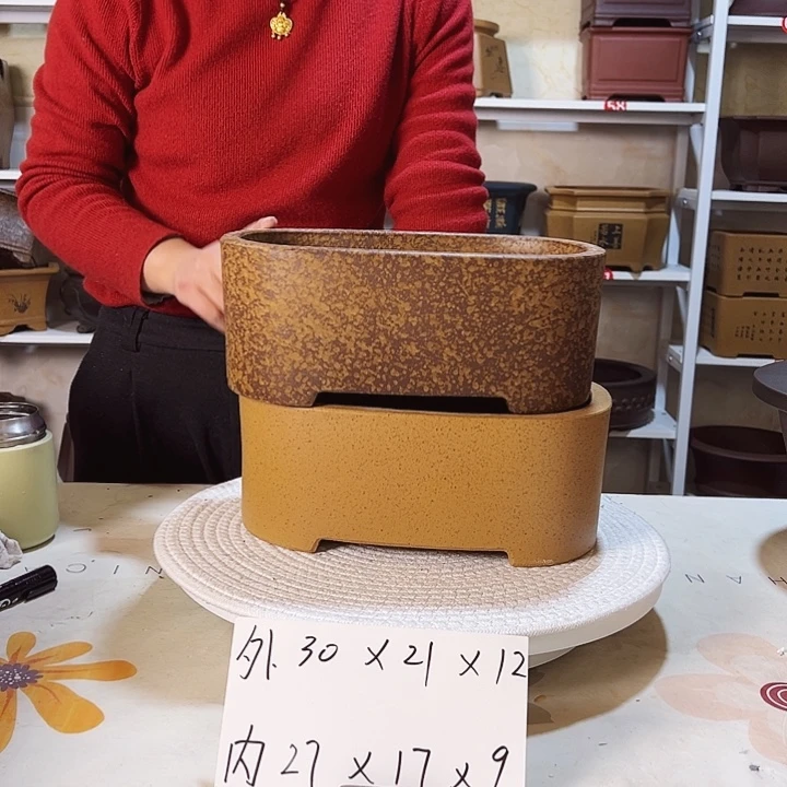 紫砂紫砂花盆呵呵