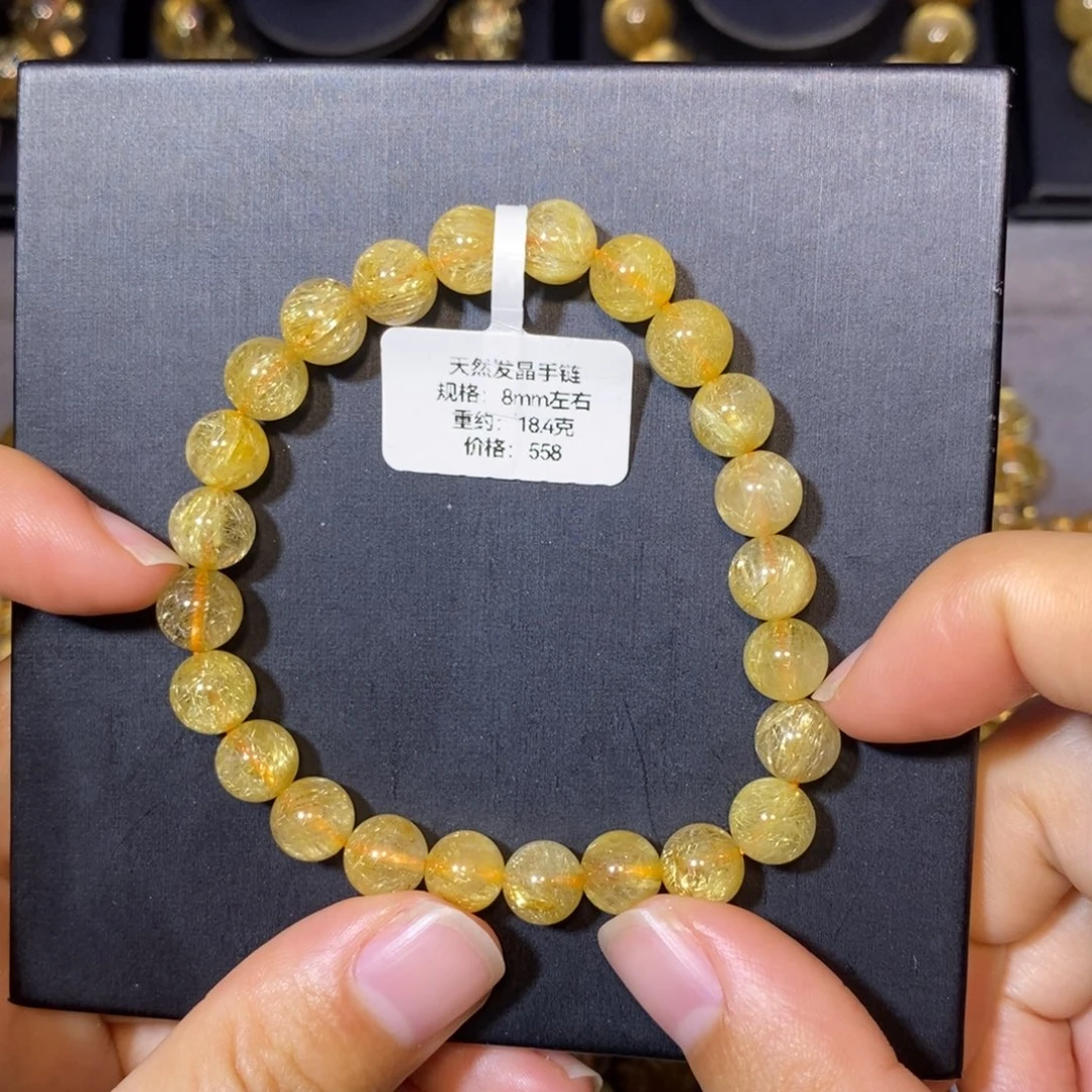 枣***店未镶嵌手链水晶手链8mm 瑾