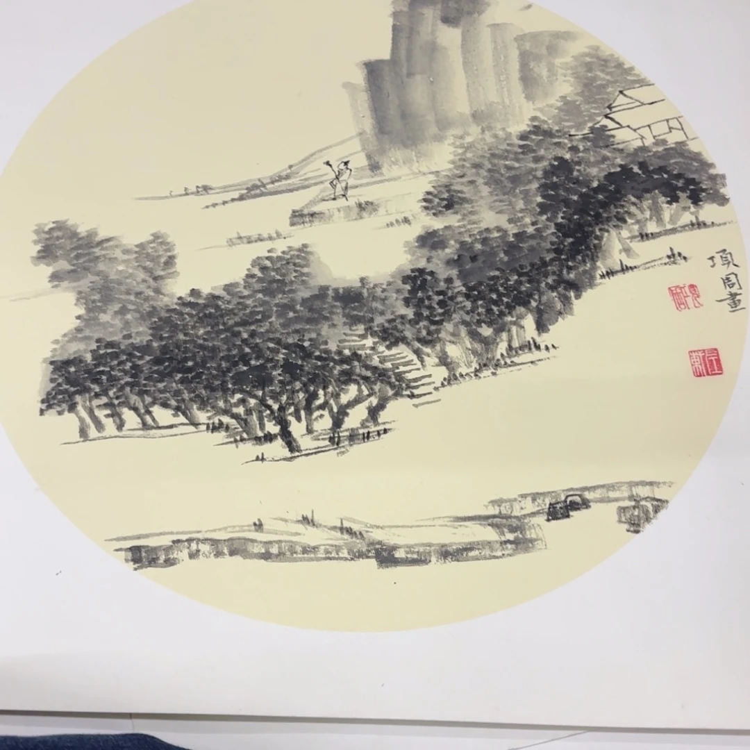 国画50-50卡纸作品艺