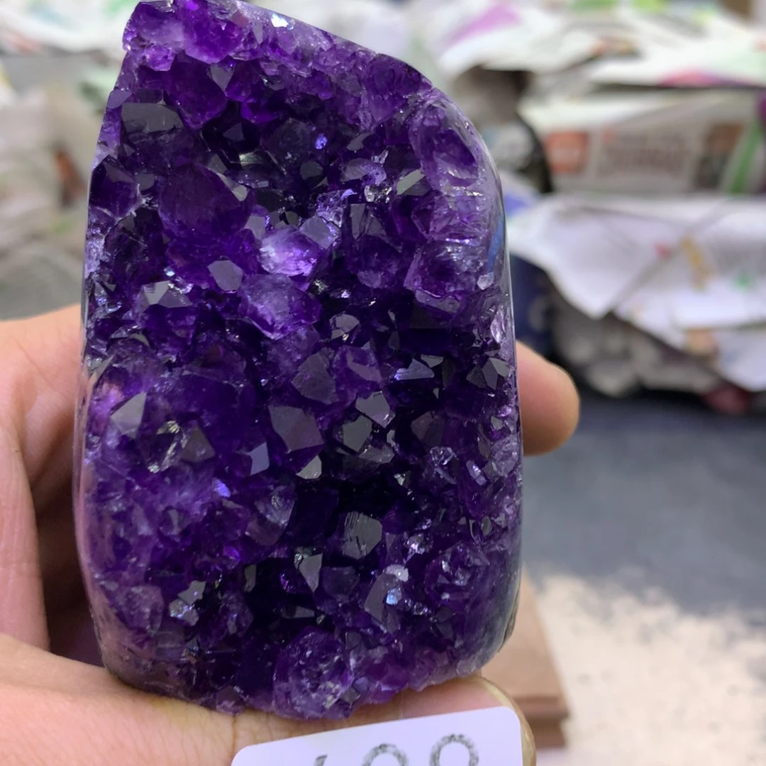 水晶摆件未镶嵌紫晶408