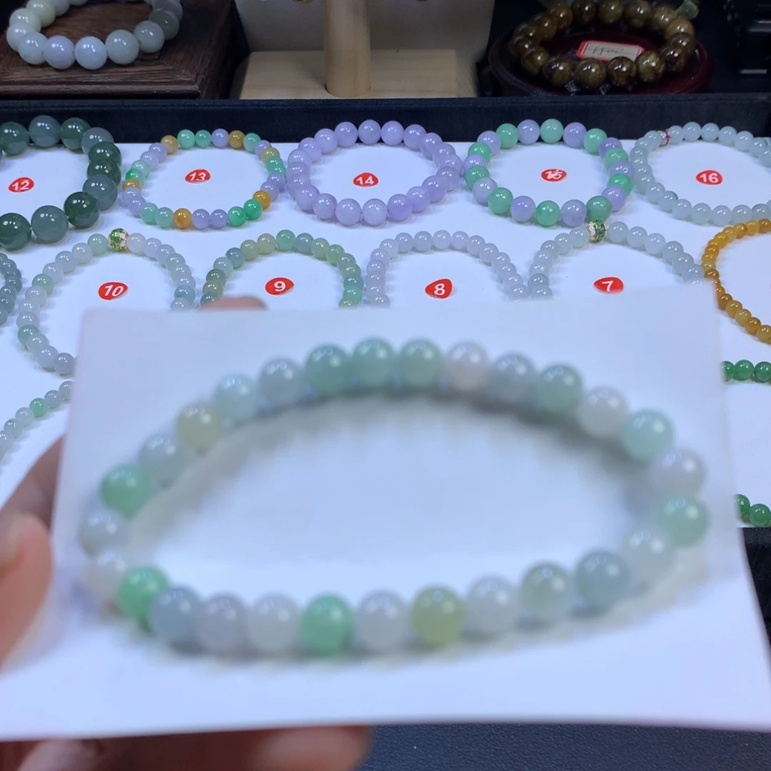 翡翠未镶嵌手串未镶嵌翡翠事