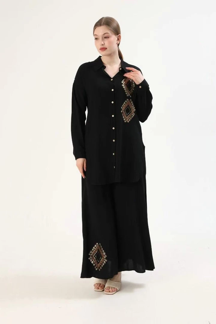 提花长裙睡裙长袖印花旗袍连衣裙网红秋季夏季V领气质