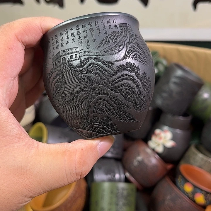 茶杯紫砂全手工紫砂主人杯