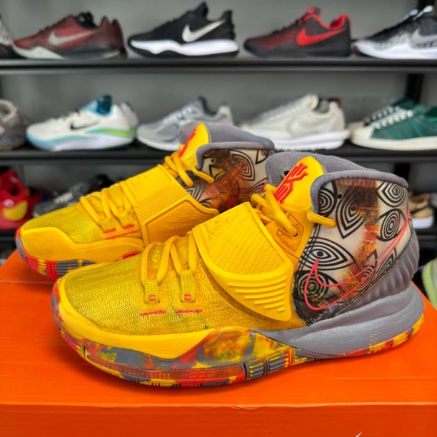 95新 maje 38码/欧文6黄色 篮球鞋非原盒无瑕疵气垫气压足