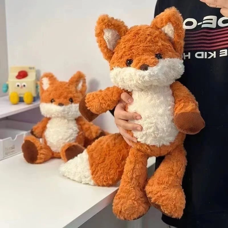 床上狐狸玩偶公仔睡觉跑跑可爱抱枕毛绒玩具安抚娃娃生日礼物PPY