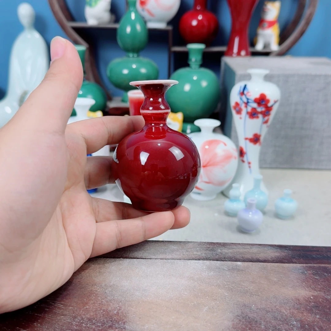 陶瓷手工小花器摆件