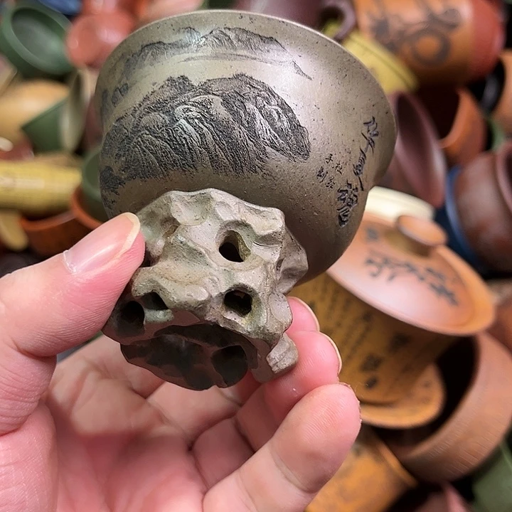 紫砂茶杯全手工紫砂主人杯