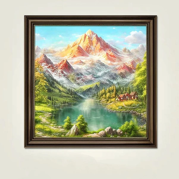 DMC十字绣-轻奢风-聚宝盆