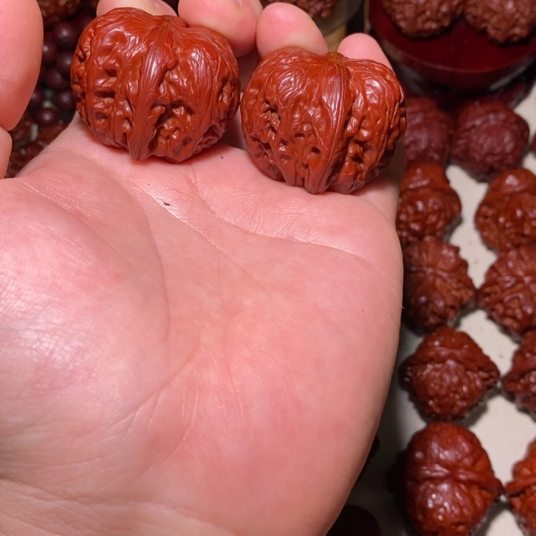 心***静桃核吊坠元宝元宝