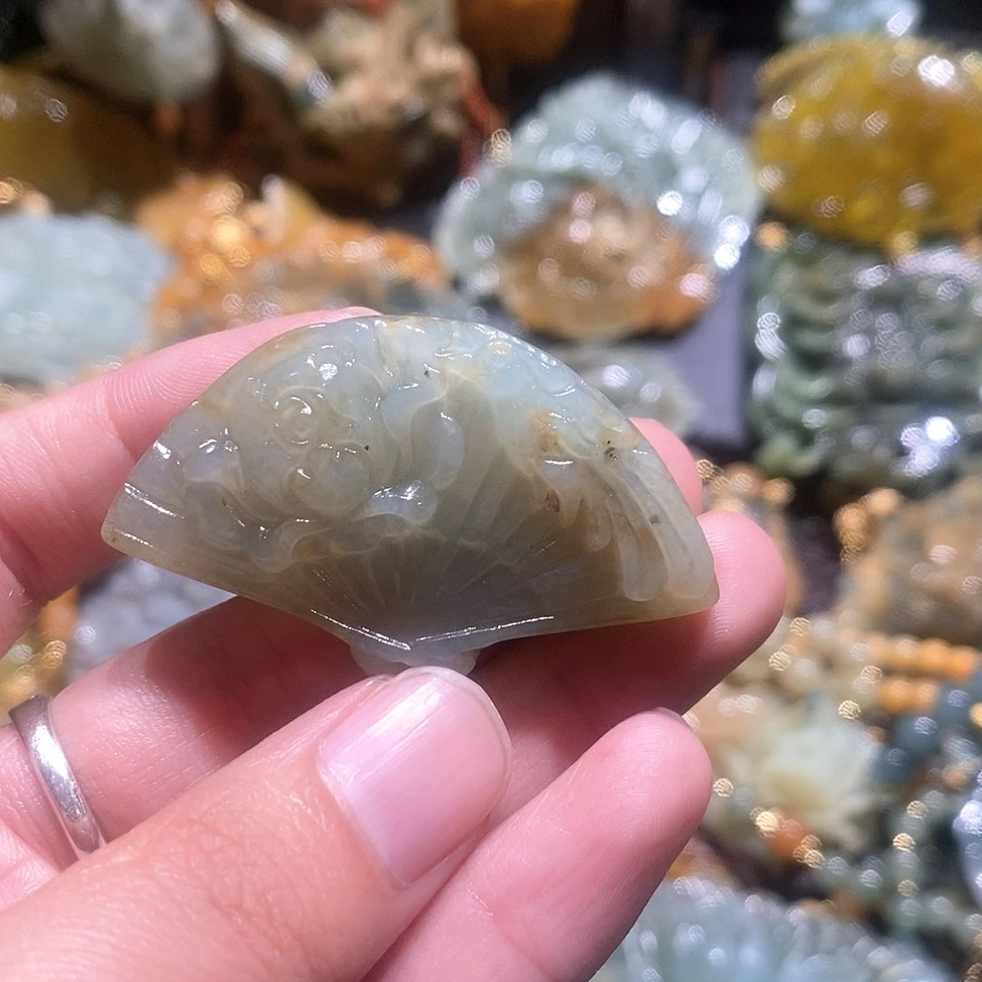 未镶嵌岫玉毛衣链