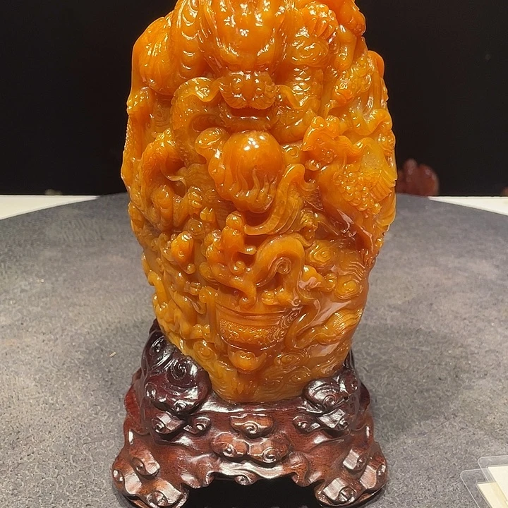 平***哥寿山石山水画作品