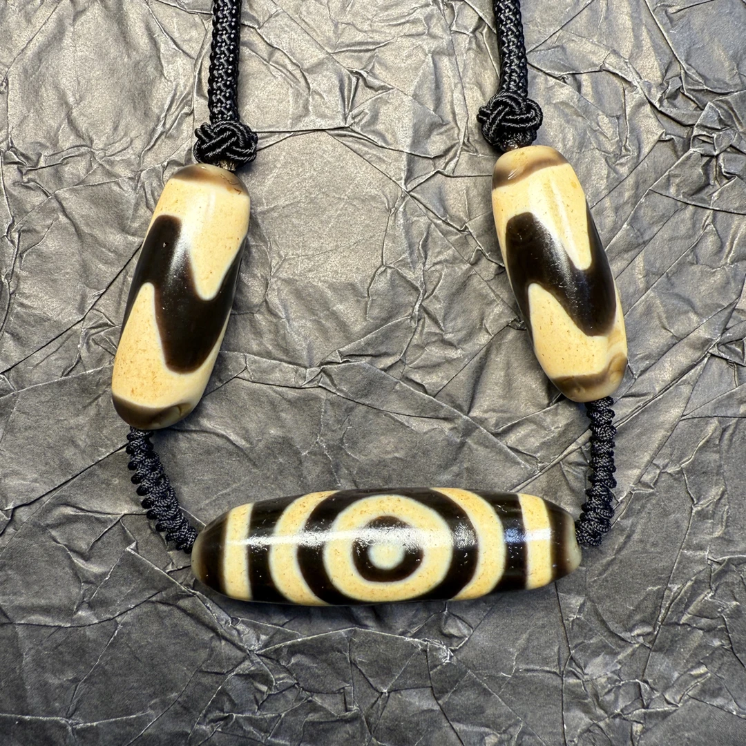 【藏纯珠宝】纯手工莲花2Y牙牙玛瑙套链孤品放漏