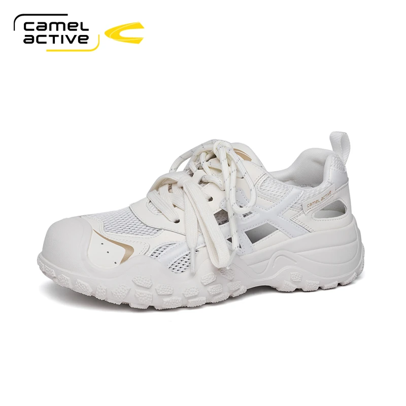 camel active/骆驼动感女厚底夏季休闲鞋增高镂空运动鞋时尚透气