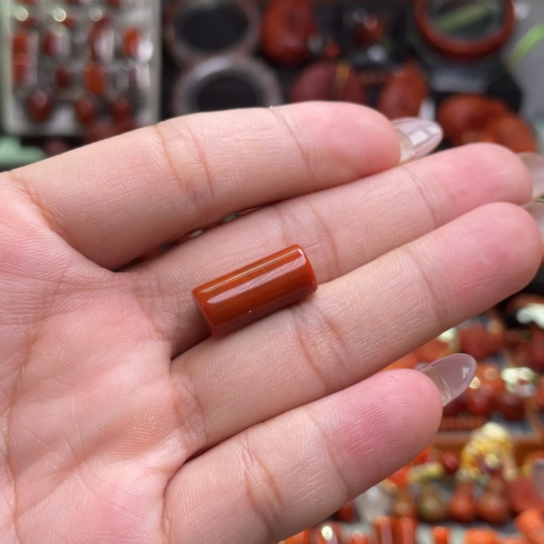 【闪购商品】未镶嵌满肉桶珠8m南红玛瑙