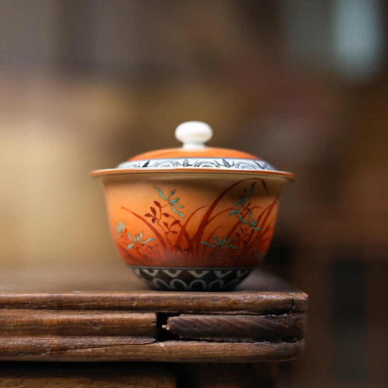 幽兰-霖溪山房-盖碗茶具（霖溪0152）