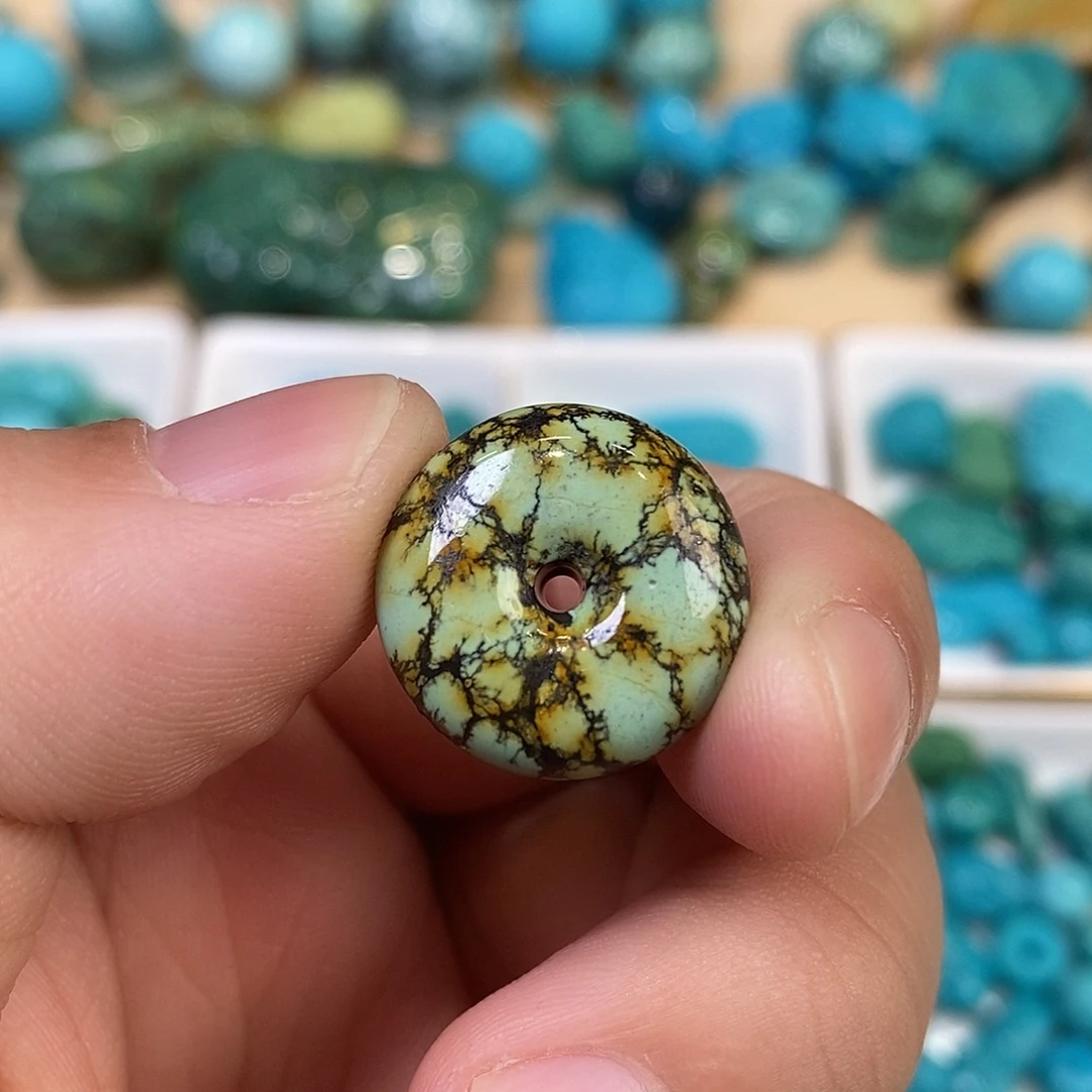 绿松石未镶嵌平安扣