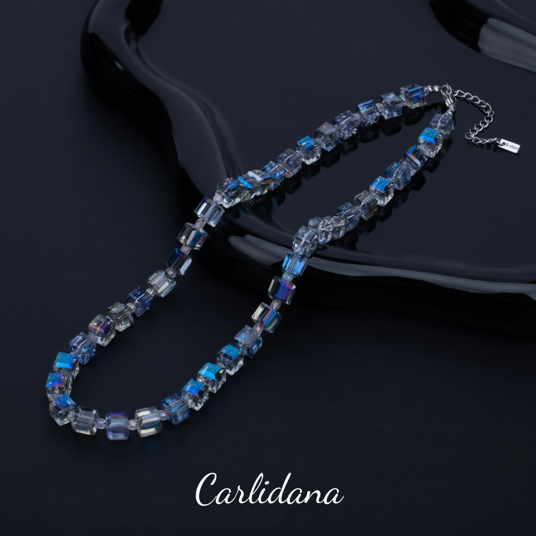 钛钢仿水晶项链 【CARLIDANA】小众设计简约百搭时尚款G3319