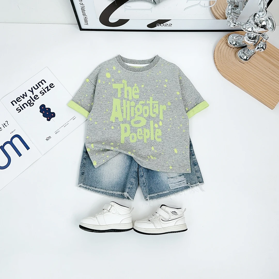 儿童夏短袖T恤夏季男童衣服夏装2025新款潮 HZ25278 悠悠童话童装