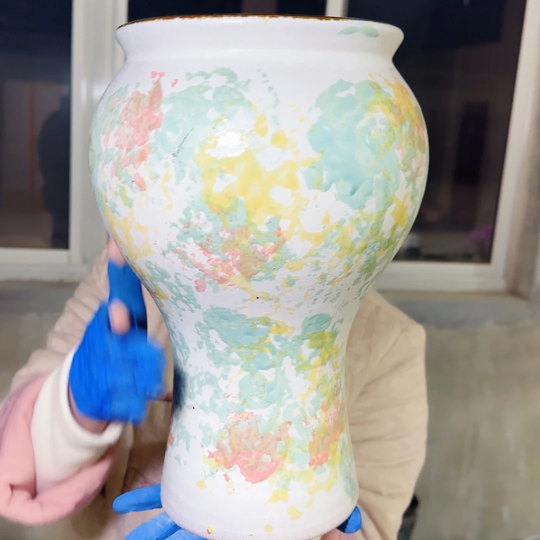 紫砂花盆高32口17