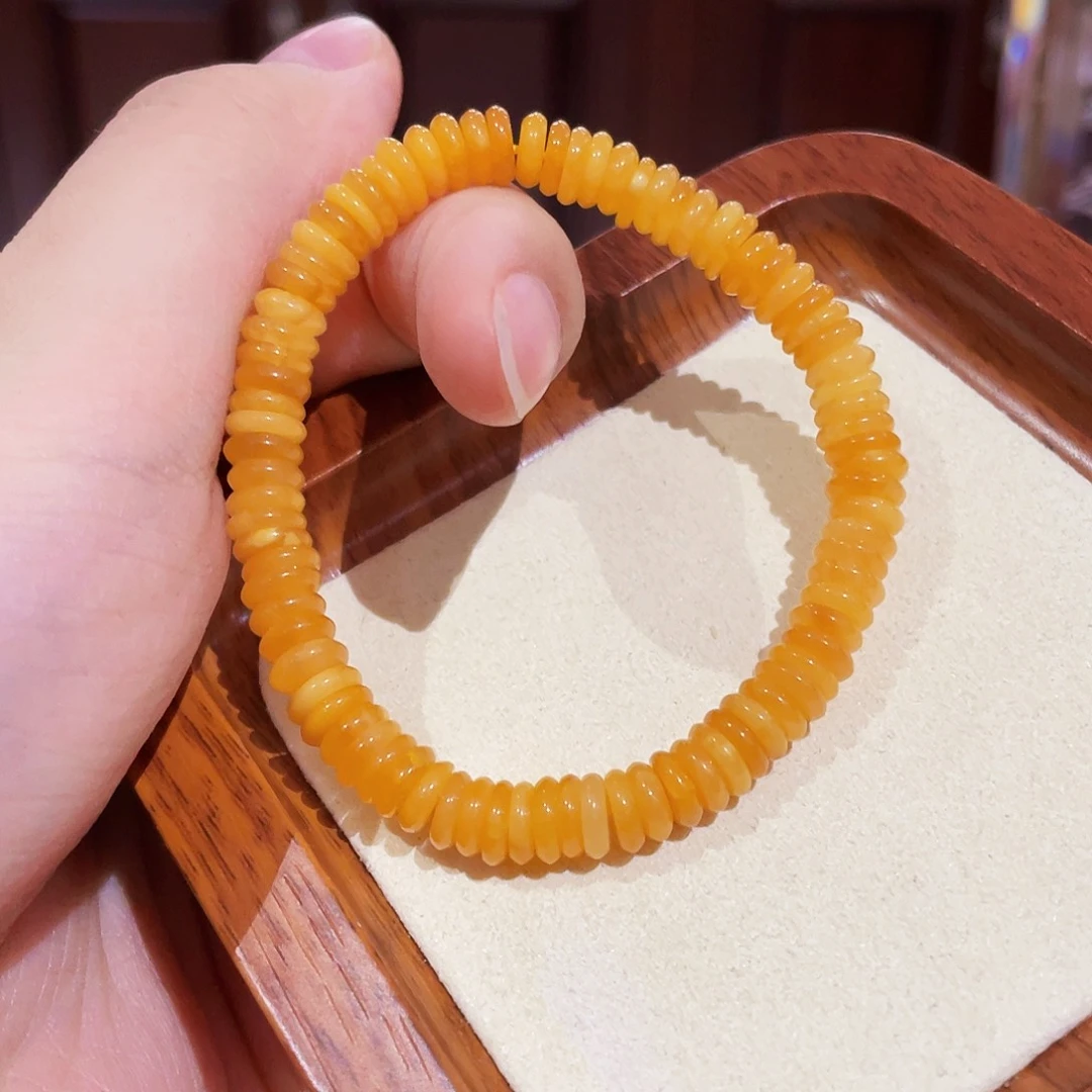 未镶嵌蜜蜡手链手串