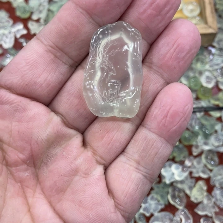 蛇纹石玉合金颈饰