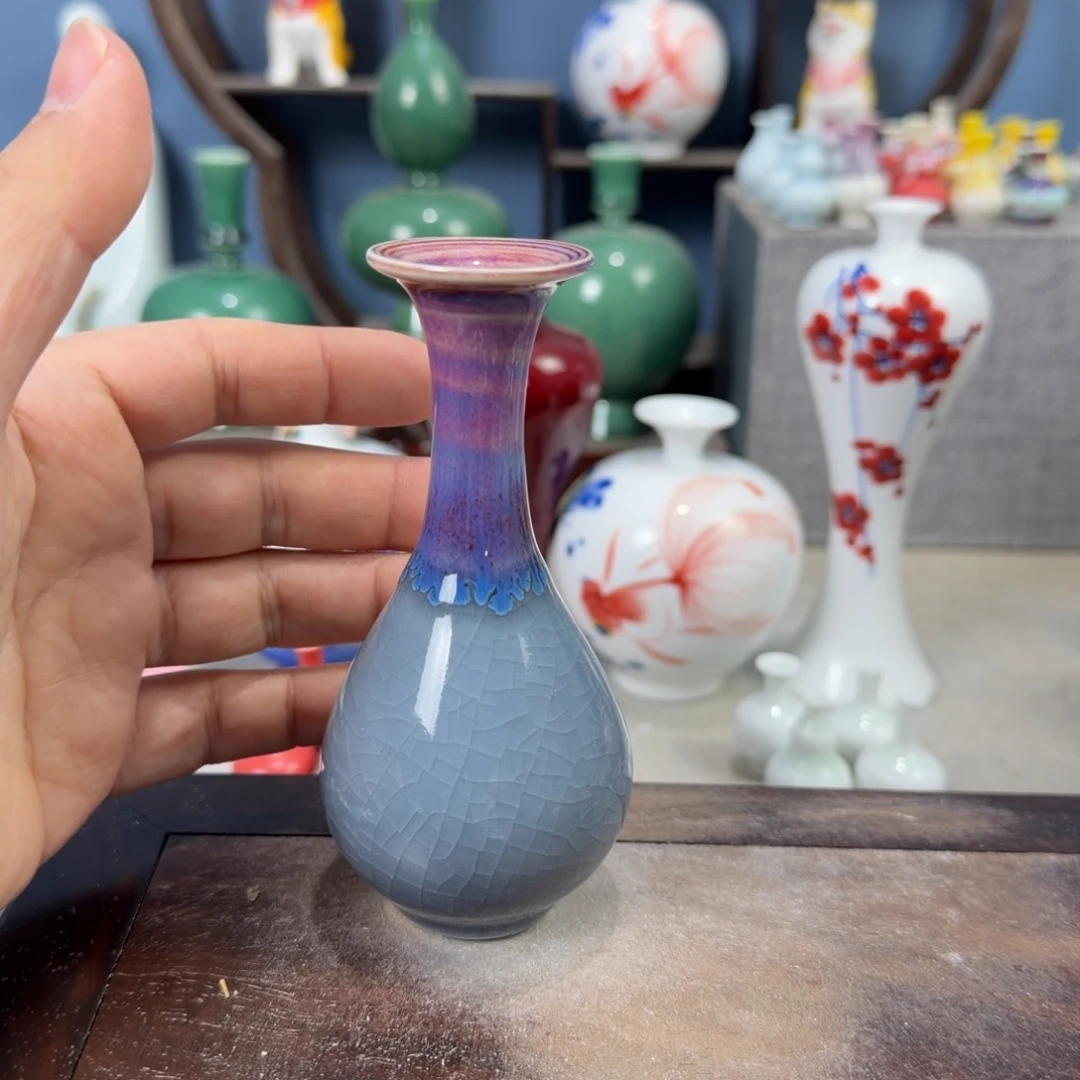 陶瓷手工小花器摆件