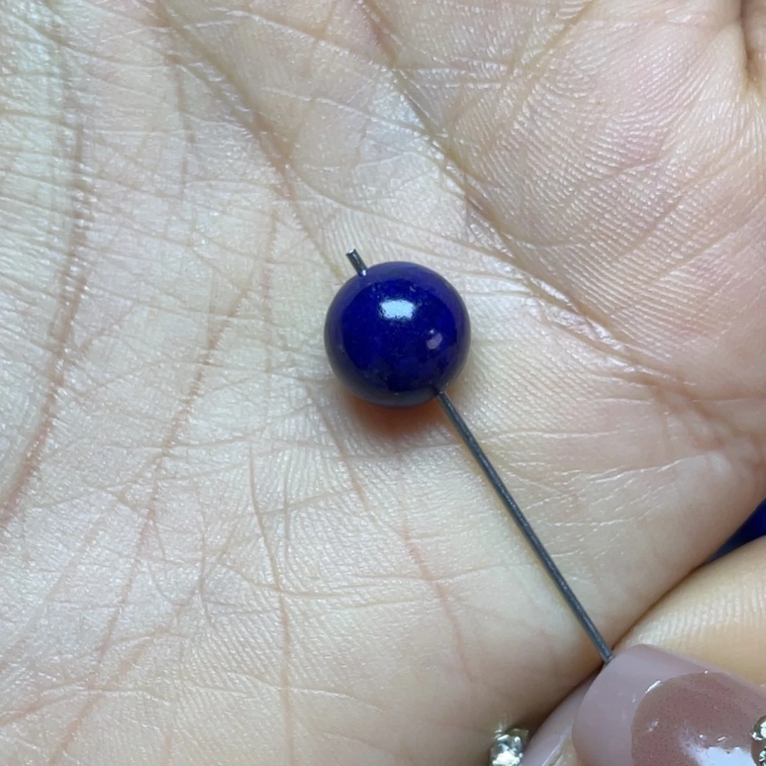 青金石10mm单珠未镶嵌越***兽