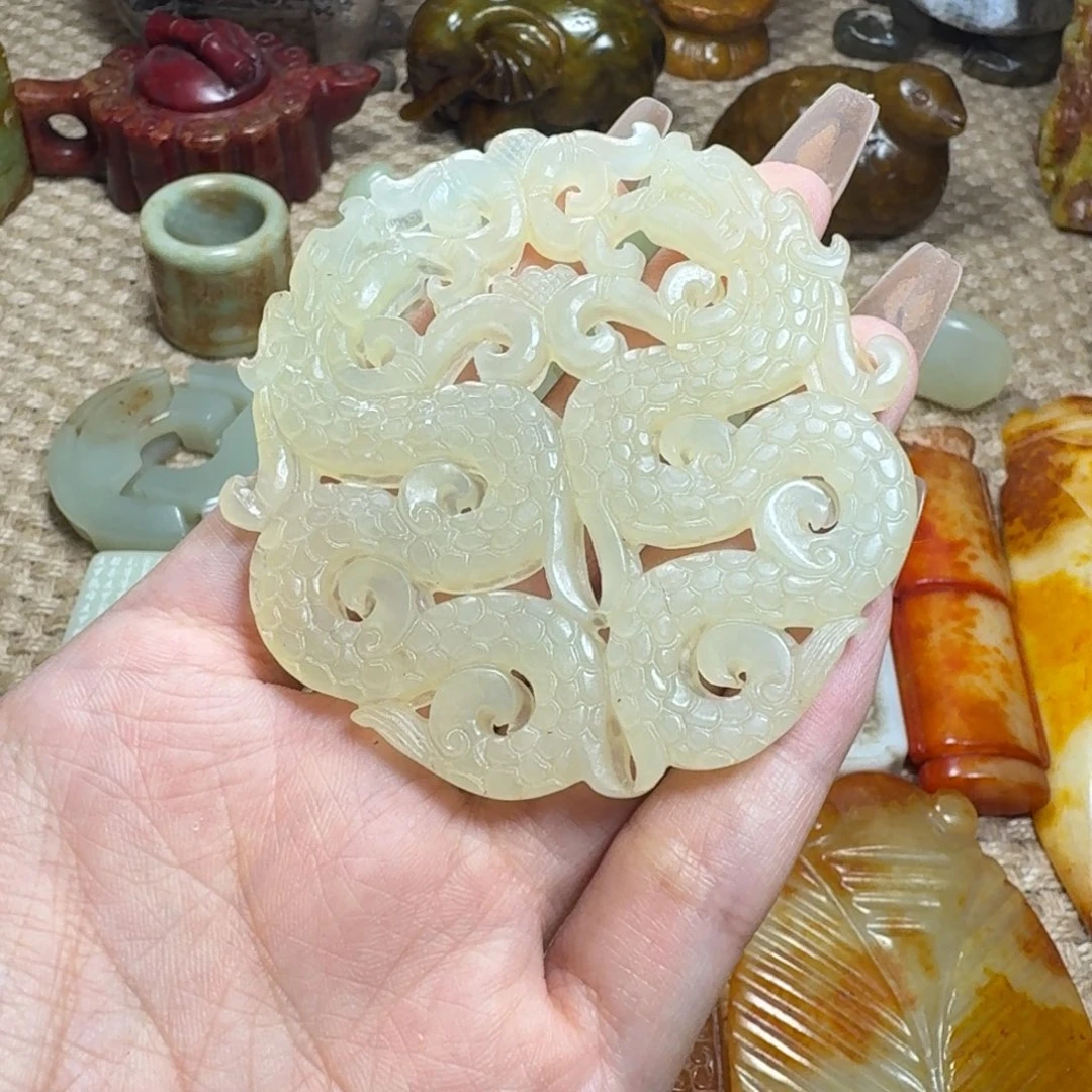 白玉菩提吊坠挂件