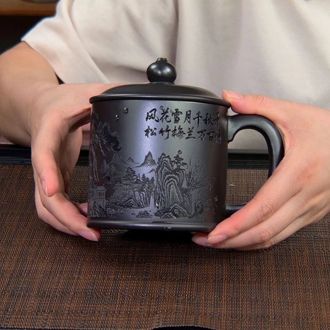 茶杯紫砂高货放漏