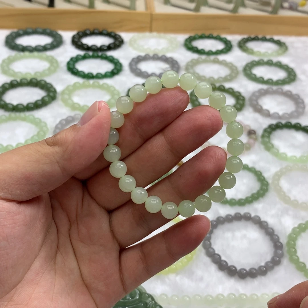 手串未镶嵌和田玉（冰晴水8）