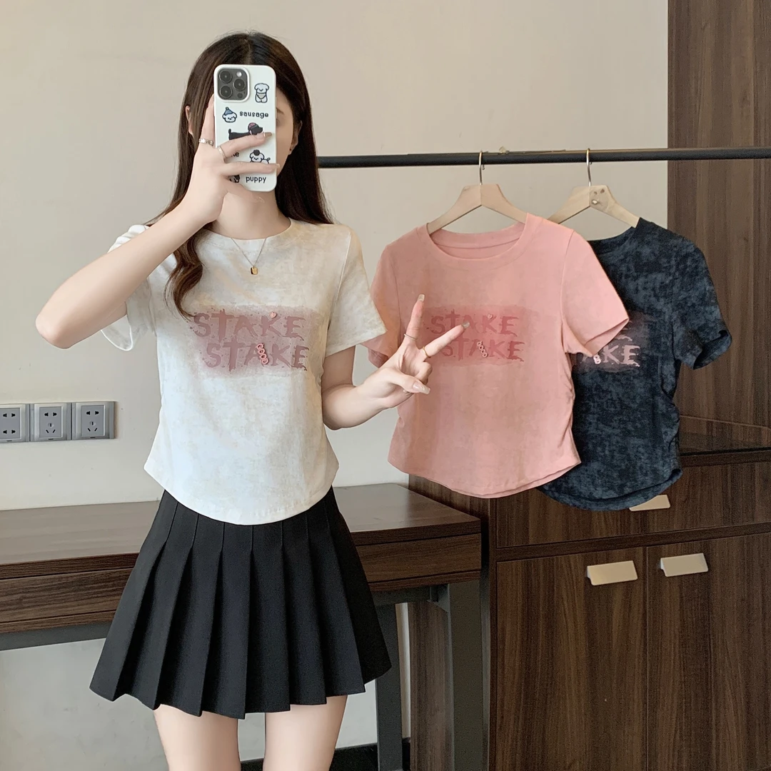 2600    大码女装清爽短袖上衣