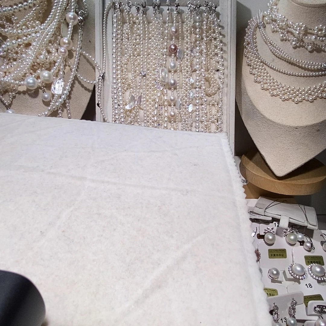 ༄****耳饰淡水珍珠银S925镶嵌极光炫彩