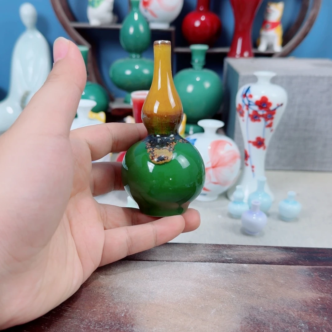 陶瓷手工小花器摆件